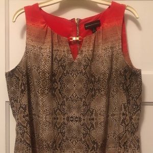 Dana Buckman, sleeveless top, like new, worn once, zipper in back